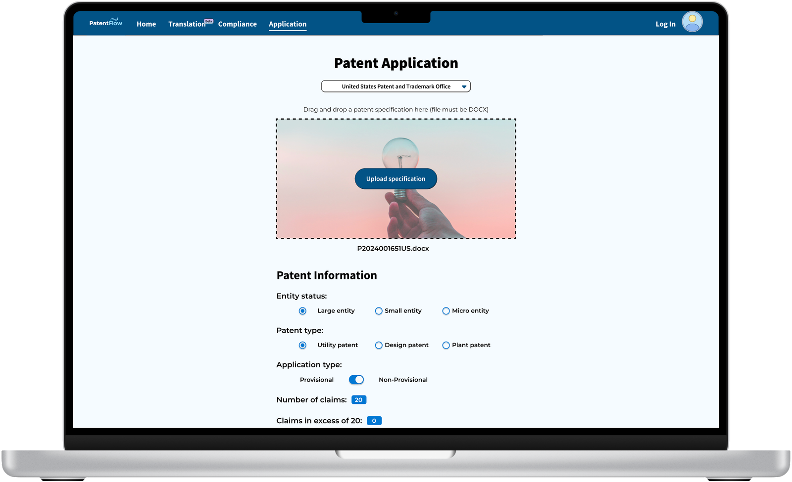PATENT APPLICATION